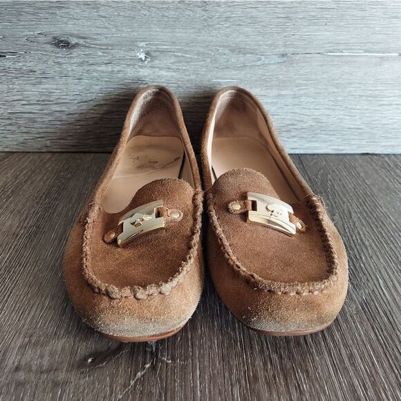 Kate Spade New York Slip On Carson Suede Tobacco Sport Tan Loafers Sz 8.5M - Picture 3 of 9